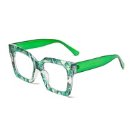 Contrast Color Color Frame Anti-Blue Glasses Exaggerated Plain Glasses Lightweight