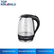 ELBA 1.7L JUG KETTLE (GLASS) EJK-F1723G(BK)