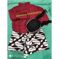 Beskap dalang suit for children 8 months elementary school 15 months