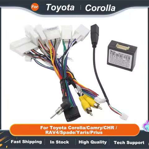 Canbus Box RZ-FT52 for Toyota Corolla/Camry/CHR /RAV4/Spade/Yaris/Prius with Wiring Harness Power Ca