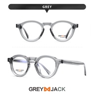 Grey Jack Kacamata Antiradiasi Blueray Model Oval Bulat TR90+Metal Fashion Pria Wanita Bisa Minus Mo