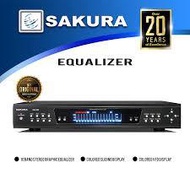 Sakura EQ-105 10 band Digital Graphic Equalizer w/ remote silver