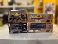 BM Creations -1/64 Isuzu Vehicross -Matte Black/Yellow (RHD)  , Suzuki Jimny (JB74) 2019 -Rhino Acce