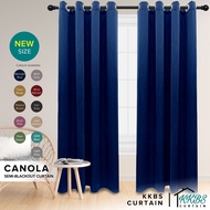 KKBS CURTAIN Canola 80%++ Blackout Curtain Ready Made Hook & Eyelet - Page 1