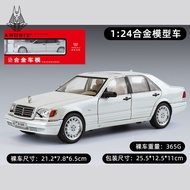 Mô Hình Xe Ôtô Kim Loại 1/24 Siêu Xe MERCEDES W140 S320 Dùng Để Trưng Bày Bàn Làm Việc