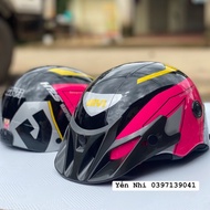 Givi helmet with pink trim