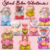 FUN KIDS PARTY Standing Heart Balloon Valentine's Day Decoration Stand Balloon/ Love Standing Balloo