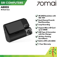 70MAI A800S 4K Dash Cam (1-YEAR WARRANTY)