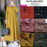 ORIGINAL POCITA MIDI DRESS /GAMIS MIDI /MIDI DRESS/GAMIS /BAJU MUSLIM