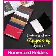 / Name Engraving Namecard Holder / Customised Business Card Casing / Design E / / Teachers Day Gift / Christmas Present