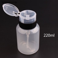 {BUDDI} 200ML Nail Refillable Bottle Empty Pump Liquid  Press Nail Polish Remover Cleaner Bottle Dispenser Manicure Container {buddingenergy}