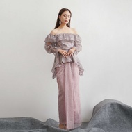 OFFICIAL CROI - kebaya lace skirt in Dusty Pink (skirt Only) // lace skirt / kebaya skirt / maxi keb