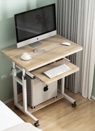 小型升降電腦枱(長60/80cm)- 桌臺式家用臥室簡易移動辦公桌迷你書桌帶鍵盤託 (U4741)