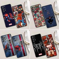 Cell Phone Case For Samsung Galaxy A32 A33 A31 A23 A22 A21S A13 A12 A11 A03 A02 01 5G Soft Black TPU Silicone Cases Cover Spider Man Marvel Comics