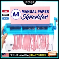 PRADO A4 A5 Size Portable Shredder Paper Documents Pencincang Kertas Cutting Tool Home Office School Manual 手动碎纸机