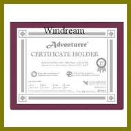 ✟ ✑ ✜ Adventurer Certificate Holder short letter size CH-3 & Adventurer Certificate Holder A4 size