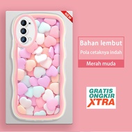OPPO Reno 2Z 3 4 4F 5 5K 6 7 8 8T 7Z 8Z 9 F21 S A1 Pro 5G 4G Phone Case Colorful 3D Love Pill Patter
