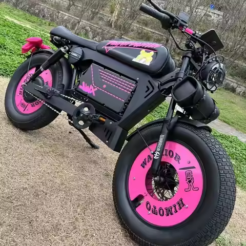 STLF 2025 New HCBK SS10 Warrior Electric Bike 60AH 20 Inch Fat Tyre Electric Bike Mountain Snow City