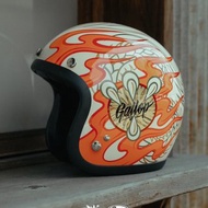 MAKOTO 小林誠 × GALLOP 聯名安全帽 竜 米白