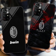 AC Milan 06 Glass Phone Case For POCO F3 F4 F5 M3 M4 M5 M6 4G X3 X4 GT NFC X5 X6 PRO 5G