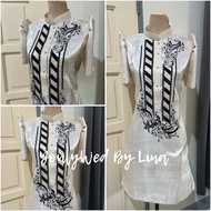 Filipiniana Ladies Barong Dress Mestiza Sleeve