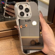 Simple Smile Mirror Casing For OPPO A5 A5X A2M A3X A3 A2X A2 Pro A98 A80 A79 A59 A16K A16E A1X A1 F2