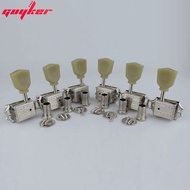 GUYKER Deluxe Vintage Keystone Vintage Style Guitar Machine Head Tuning Peg Tuners for lespaul Guitar Nickel/Chrome color