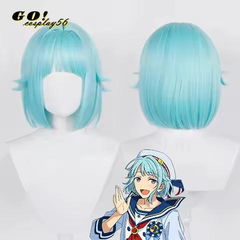 123Cosplay Wig ES Rabits Shino Hajime Nito Nazuna Tenma Mitsuru Mashiro Tomoya Rabbits Short Hair