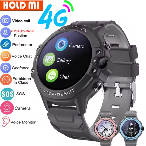 Smart Watch Kids 4G GPS WIFI Tracker Location SOS Video Call IP67 Waterproof Smartwatch Children Sma