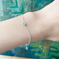 藍托帕石925純銀六爪手鍊