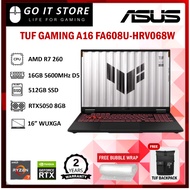 Asus TUF Gaming A16 FA608U-HRV068W 16" WUXGA 165Hz Gaming Laptop ( NVIDIA GeForce RTX 5050, R7-260, 