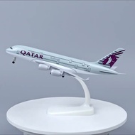 Qatar Air A380 Diecast Miniature 20 cm long with wheels