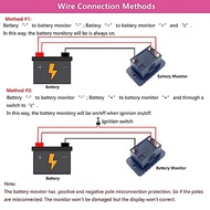 12V 24V 36V 48V 60V 72V LED Battery Monitor Gauge Battery Gauge Indicator Lithium Ion Battery Tester