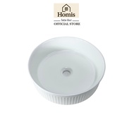 Homis Washbasin Countertop Ceramic Material White Size 41x41x12cm Model Bas-4141