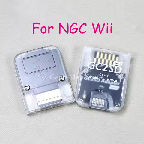 10pcs For Nintendo GameCube Gen2 GC2SD TF Card Reader Memory Card Adapter For NGC V2.0 SD Card Reade