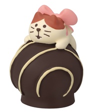 日本 DECOLE Concombre Bonjour巧克力公仔/ 貓貓和黑巧克力