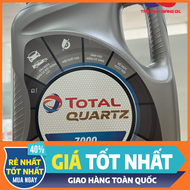 [Chính hãng TotalEnergies VN] Dầu động cơ ô tô TOTAL QUARTZ 7000 SN 10W40 can 4L bôi trơn xe xăng