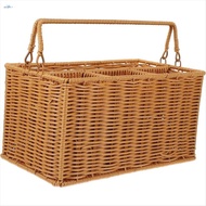 Woven Cutlery Storage Basket Outdoor Silverware Cadd-Y Utensil Organizer Cutlery Organizer Cutlery H