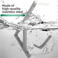WYR Thickened Stainless Steel Tripod Load-Bearing Wall Shelf Support Wall Mount Storage Bracket Wall