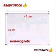 Aluminium Frame Quality Non-Magnetic White Board 30 cm X 45 cm