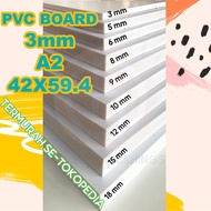 PVC BOARD 3mm / PVC FOAM BOARD / TRIPLEK ANTI RAYAP Uk A2 42cmX59.4cm