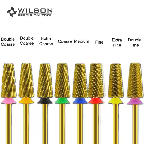 WILSON 7.0mm 5 in 1 Bits (Cross Cut)-nail drill bits For manicure nail accessories