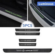 Huiyisunny Lexus 9 cái/bộ xe sáng Ngưỡng Cửa dải da sợi carbon cửa ngưỡng miếng dán bảo vệ cho RX 57