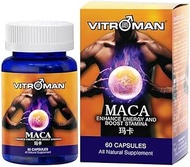 VITROMAN Maca- Pure Maca Root & Tongkat Ali Combination - Maca Root Extract Supplement from Peru - N