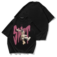 Crew T-Shirt“ RABBIT” OVERSIZE T-SHIRT / DISTRO MEN'S OVERSIZE T-SHIRT / SHORT SLEEVED OVERSIZE T-SH