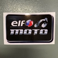 elf Moto Sticker Engine Oil Sticker