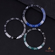 [AuraYuer] 38mm Curved Ceramics Bezel Insert Fits SKX007 SKX009 GMT Watch Case NH35 NH36 Movement Be