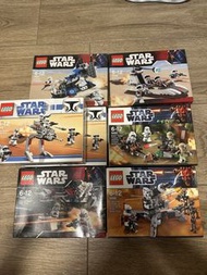 絕版LEGO STAR WARS 7767 7668 8014 9489 7655 9488