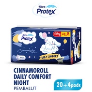 Her's Protex Daily Comfort Night 24S Cinnamoroll 30Cm