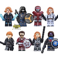 Minifigures Avengers Marvel - Black Widow Natasha Romanoff Yelena Belova Red Guardian Alexei Melina 